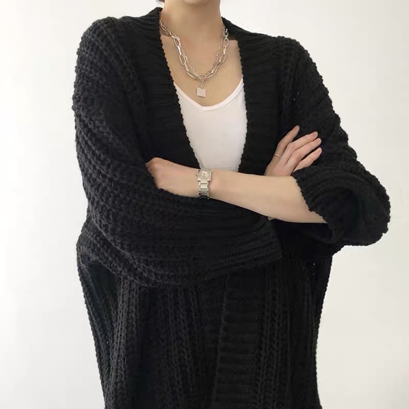 Stay solid kimono sweater KM117 images